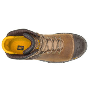 A bird's eye view of the top of a CAT Men's Excavator Superlite Waterproof Carbon Toe 6
