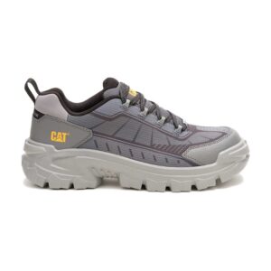 A right profile facing CAT Men's Invader Sport Lo Mesh Composite Toe Work Shoe.