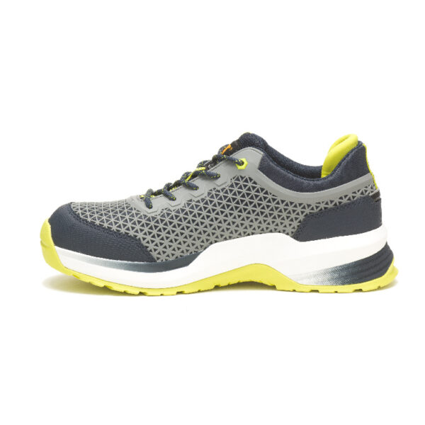 A look at the instep of a CAT Men's Streamline 2.0 Composite Toe Work Shoe.