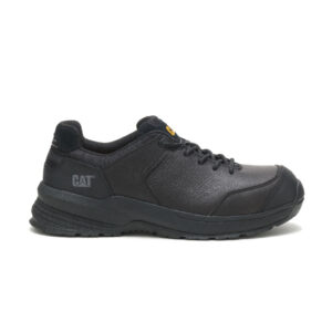 A right profile facing CAT Men's Streamline 2.0 Leather Composite Toe Work Shoe.