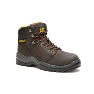 A 3/4 turned CAT Men's Striver 6" Lace Up Work Boot.