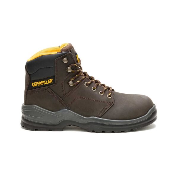 A right profile facing CAT Men's Striver 6" Lace Up Work Boot.