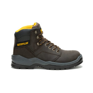 A right profile facing CAT Men's Striver Steel Toe 6" Lace Up Work Boot.