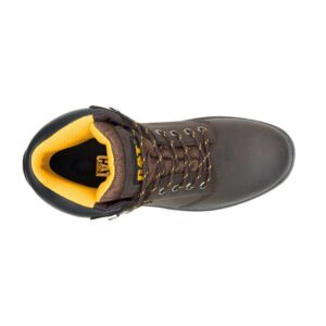 A bird's eye view of the top of a CAT Men's Striver Waterproof Steel Toe 6