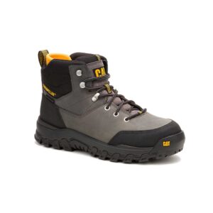 A 3/4 turned CAT Men's Threshold Rebound Hiker Waterproof Steel Toe 6" Lace Up Work Boot.