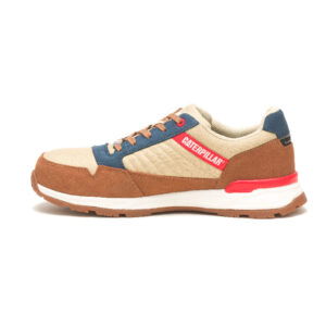 A look at the instep of a CAT Men's Venward Composite Toe Work Shoe.