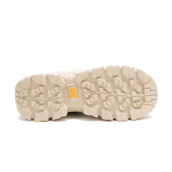 A look at the sole of a CAT Women's Invader Sport Lo Mesh Composite Toe Work Shoe.