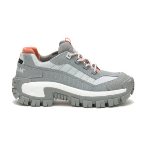A right profile facing CAT Women's Invader Steel Toe Work Shoe.