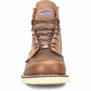 A forward-facing shot of the toe of a Carolina Amp Roughout 6