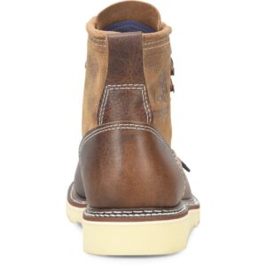 A look at the back and heel of a Carolina Amp Roughout Steel Toe 6