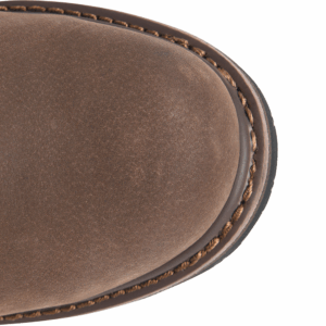 A bird's eye view of the toe of a Carolina Gruntz Waterproof Steel Toe 8