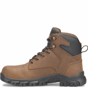 A look at the instep on a Carolina Gruntz Waterproof 6" Lace Up Work Boot.