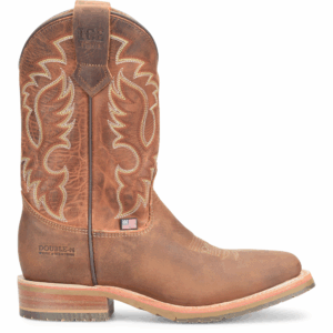 A right profile facing shot of a Double H Hickock 11" Men's Western Boot.