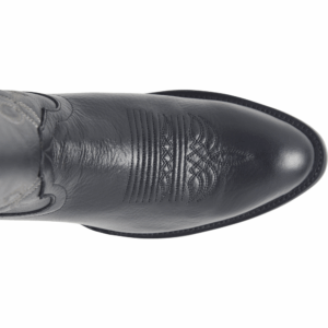 A bird's eye view of the toe of a Double H Phantom Rider Corvus Pull-On Work Boot.