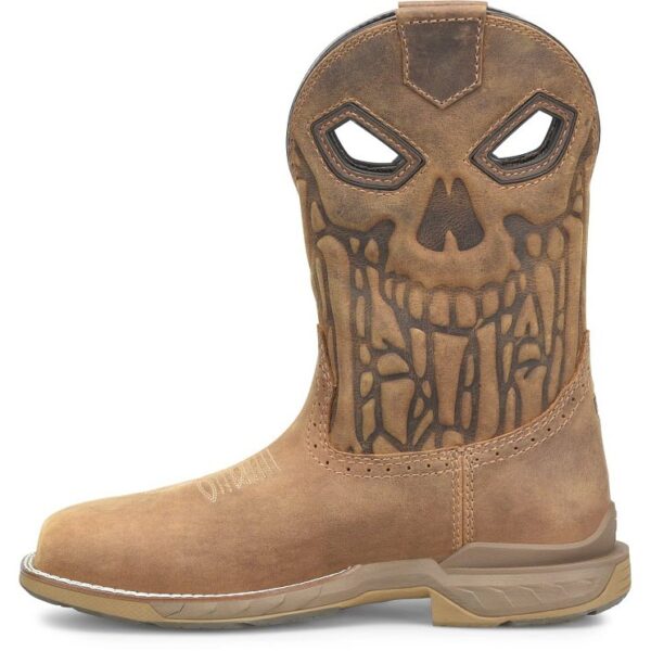 A look at the instep on a Double H Phantom Rider Lycan Waterproof Composite Toe Pull-On Work Boot.