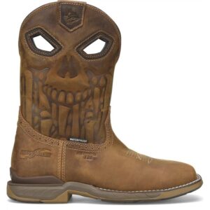A right profile facing shot of a Double H Phantom Rider Lycan Waterproof Composite Toe Pull-On Work Boot.
