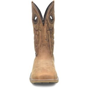 A forward-facing shot of the toe of a Double H Phantom Rider Lycan Waterproof Composite Toe Pull-On Work Boot.