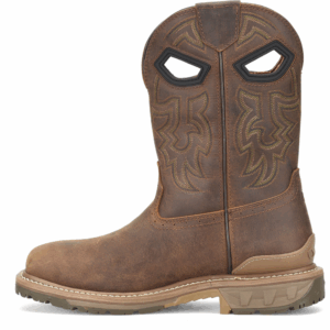 A look at the instep on a Double H Phantom Rider Stanton Waterproof Composite Toe Pull-On Work Boot.