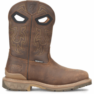 A right profile facing shot of a Double H Phantom Rider Stanton Waterproof Composite Toe Pull-On Work Boot.