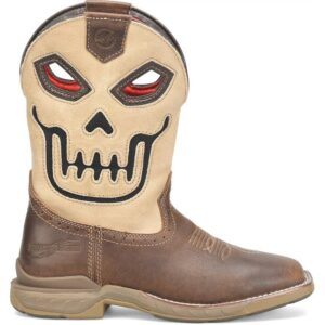 A right profile facing shot of a Double H Phantom Rider Syphon Pull-On Work Boot.