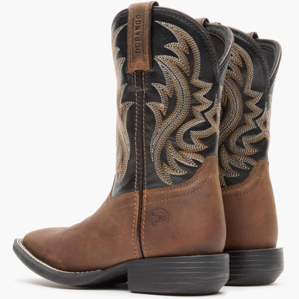 A look at the backs and heels of a pair of Durango Shyloh Little Kids' Western Boot.