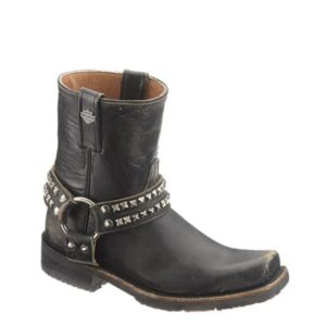 A 3/4 turned Harley Davidson Women's Katerina 7" Motorcycle Pull-On Boot.