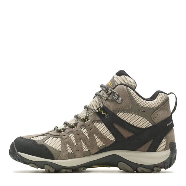 A look at the instep of a Merrell Men's Accentor 3 Mid Waterproof Hiking Boot.