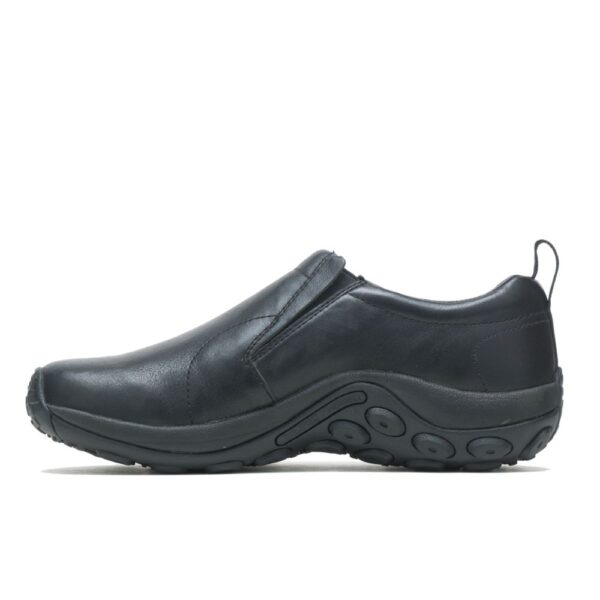 A look at the instep of a Merrell Men's Jungle Moc Leather 2 Hiking Boot.
