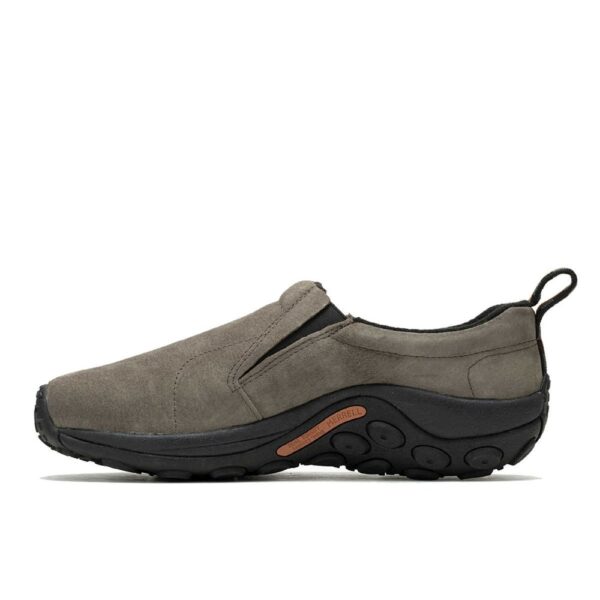 A look at the instep of a Merrell Men's Jungle Moc Slip-On Hiking Shoe.