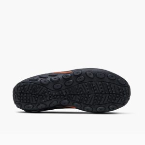 A look at the sole of a Merrell Men's Jungle Moc Slip-On Hiking Shoe.
