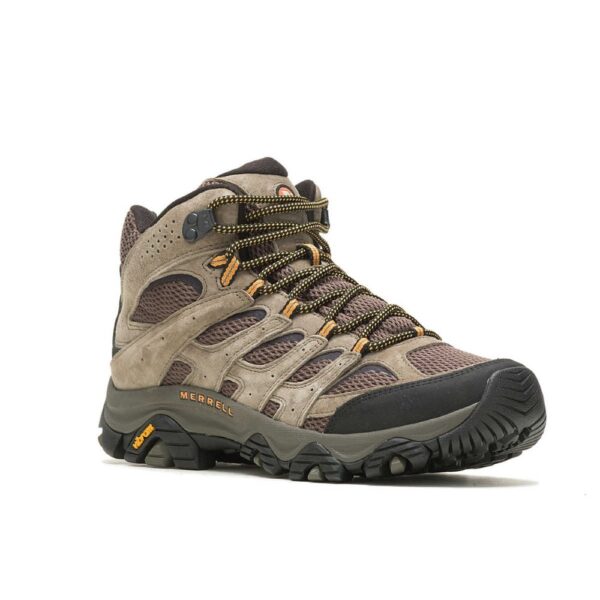 A 3/4 turned Merrell Men's Moab 3 Mid Hiking Boot.