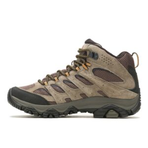 A look at the instep of a Merrell Men's Moab 3 Mid Hiking Boot.