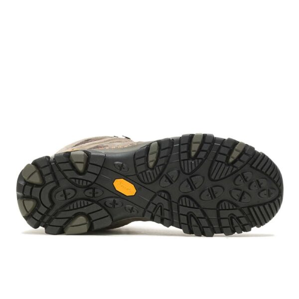 A look at the sole of a Merrell Men's Moab 3 Mid Hiking Boot.