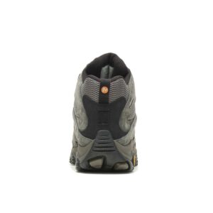 A look at the back and heel of a Merrell Men's Moab 3 Mid Waterproof Hiking Boot.