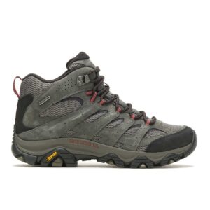 A right profile facing Merrell Men's Moab 3 Mid Waterproof Hiking Boot.