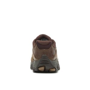 A look at the back and heel of a Merrell Men's Moab Adventure 3 Waterproof Hiking Shoe.
