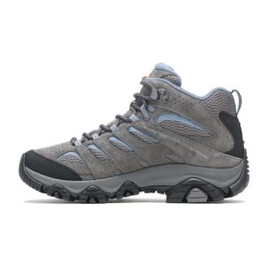 A look at the instep of a Merrell Women's Moab 3 Mid Waterproof Hiking Boot.