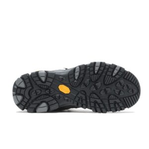 A look at the sole of a Merrell Women's Moab 3 Mid Waterproof Hiking Boot.