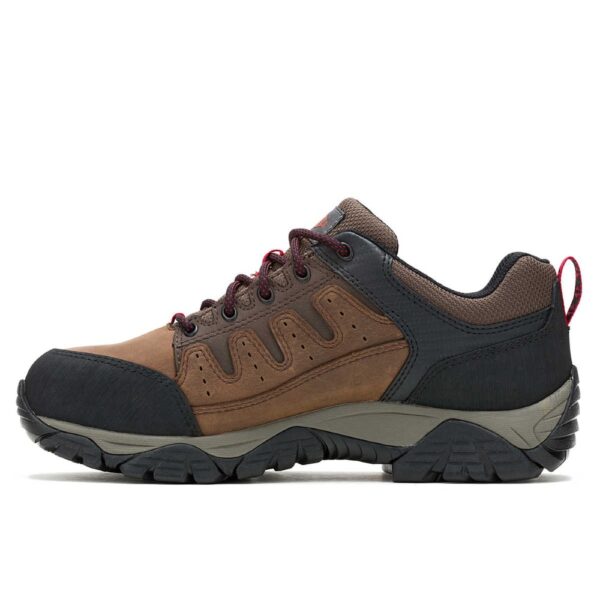 A look at the instep of a Merrell Work Men's Windoc Waterproof Steel Toe Work Shoe.