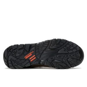 A look at the sole of a Merrell Work Men's Windoc Waterproof Steel Toe Work Shoe.