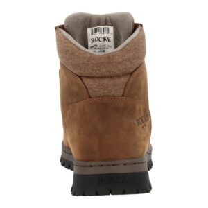 A shot of the heel of a Rocky Outback LTE Moc Toe Hiking Boot.