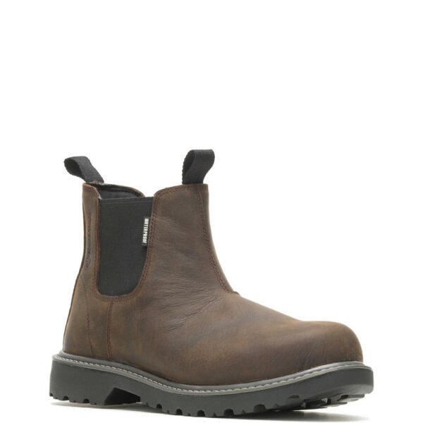 A 3/4 right turned Wolverine Men's Floorhand Work Romeo Boot.