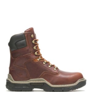 A right profile facing Wolverine Men's Raider DuraShocks 8" CarbonMAX Lace Up Boot.