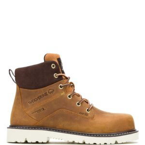 A right profile facing Wolverine Women's Revival 6" Composite Toe Lace Up Work Boot.