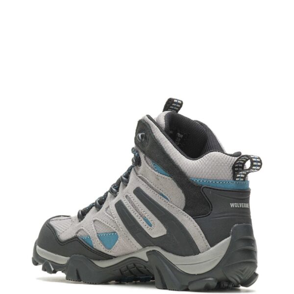 A look at the back and heel of a Wolverine Women's Wilderness Hiking Boot.