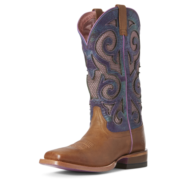 ARIAT BAJA VENTTEK OXFRD TAN/TURQ MEN'S DISCONTINUED-10027371