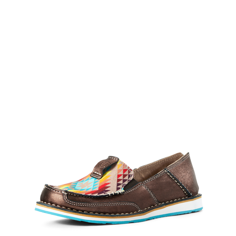 ARIAT CRUISER COPPER METALLIC/RNBW AZTEC WOMEN'S CASUAL-10029744