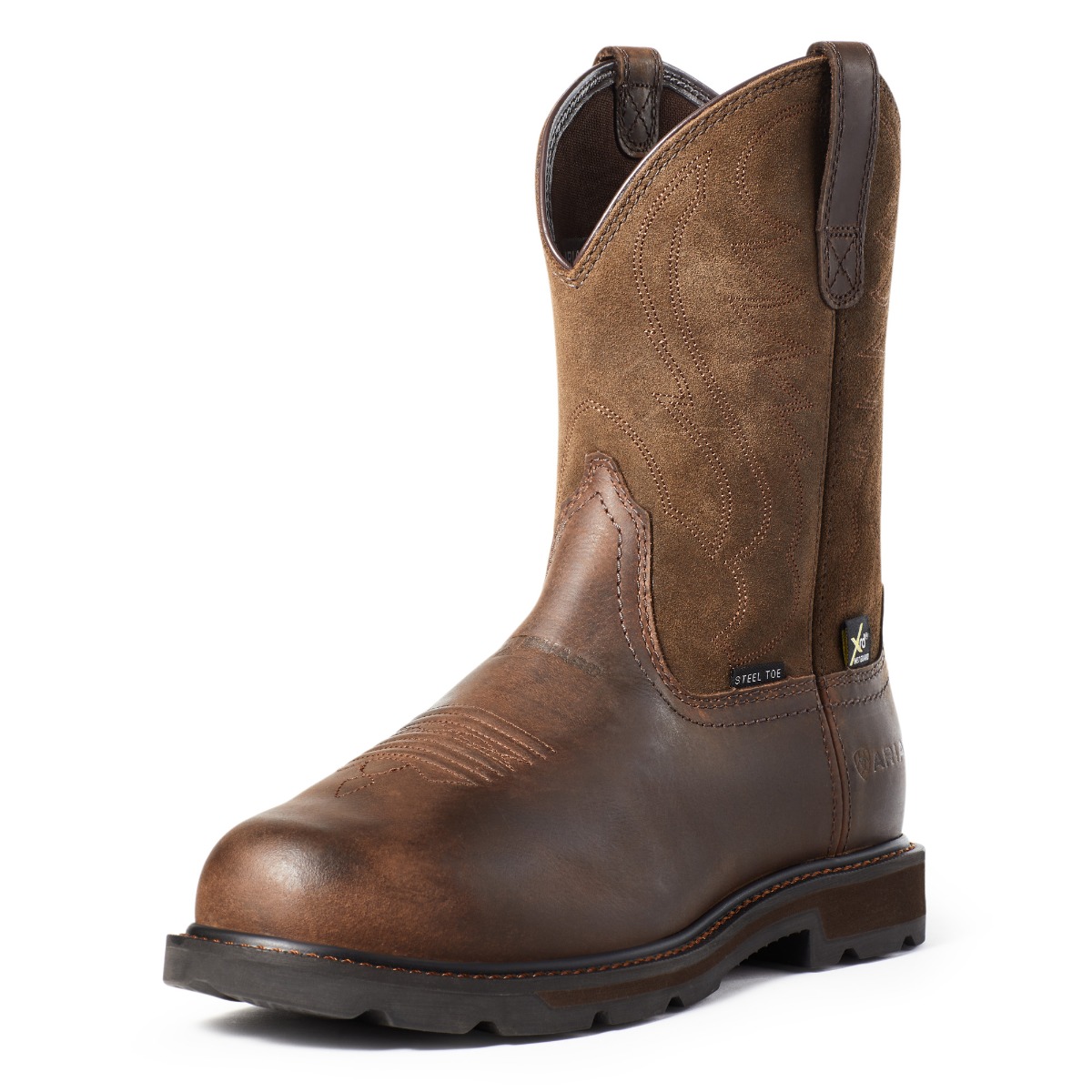 ARIAT GROUNDBREAKER MET GUARD MEN S WORK STEEL TOE PULL ON BOOT 10036107 Chucks Boots