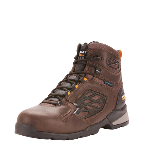 ARIAT REBAR FLEX WP MEN'S WORK COMP TOE 6" LACE UP BOOT-10025006