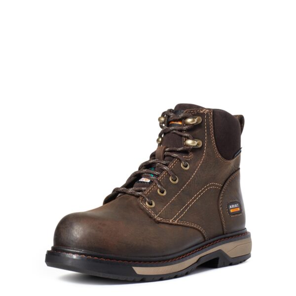 ARIAT RIVETER WP WOMEN'S WORK COMP TOE 6" LACE UP BOOT-10035773